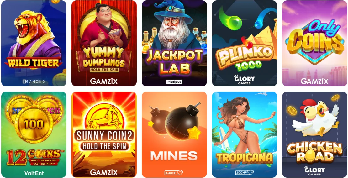 Glory Casino স্লট লবি — ৬,০০০+ গেম
